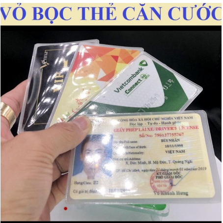 Vỏ Bọc Thẻ CCCD/ CMT, Bao Túi Đựng Thẻ Sinh Viên, Nhân Viên, Học Sinh CMND, căn cước công dân Thẻ ATM