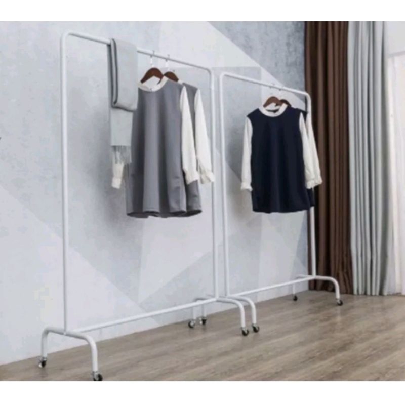 Kệ đơn treo quần áo thông minh, dài 120x140cm.sản phẩm được làm bằng kim loại sắt mạ kẽm sơn tĩnh điện 3 lớp dày 1,4mm.