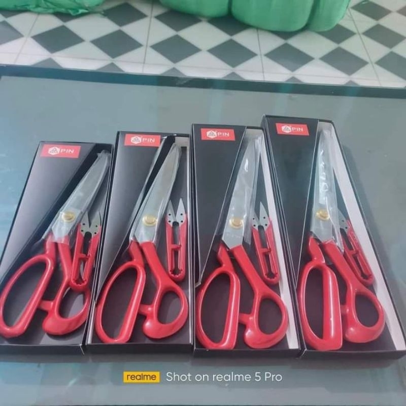 Kéo cắt vải PIN 9 inch 10inch 11inch 12 ich tặng kèm kéo bấm kéo chuyên dụng cho thợ may