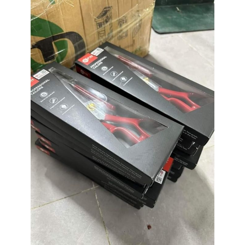 Kéo cắt vải PIN 9 inch 10inch 11inch 12 ich tặng kèm kéo bấm kéo chuyên dụng cho thợ may