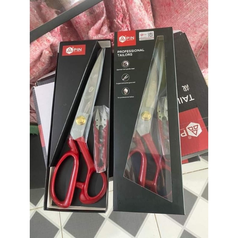 Kéo cắt vải PIN 9 inch 10inch 11inch 12 ich tặng kèm kéo bấm kéo chuyên dụng cho thợ may