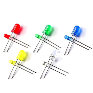 Gói 10 con - led phủ màu phi 5, led phủ màu 5mm, đỏ, xanh lá,vàng