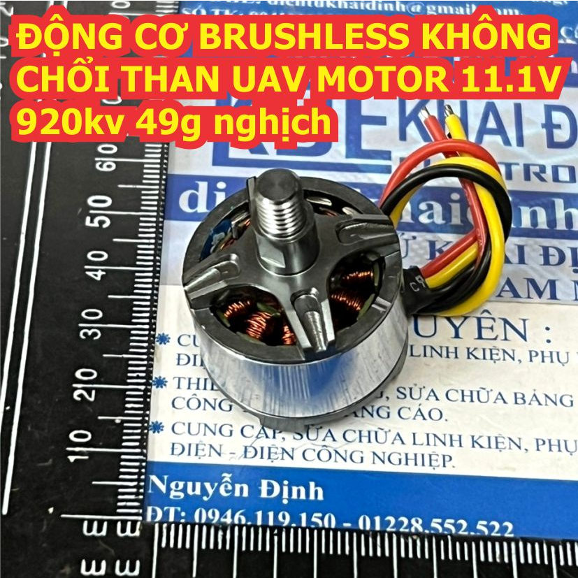 ĐỘNG CƠ BRUSHLESS KHÔNG CHỔI THAN máy bay mô hình UAV MOTOR H109S 11.1V 920kv 49g nghịch kde3596