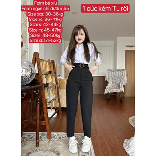 Quần tây đi học kèm thắt lưng