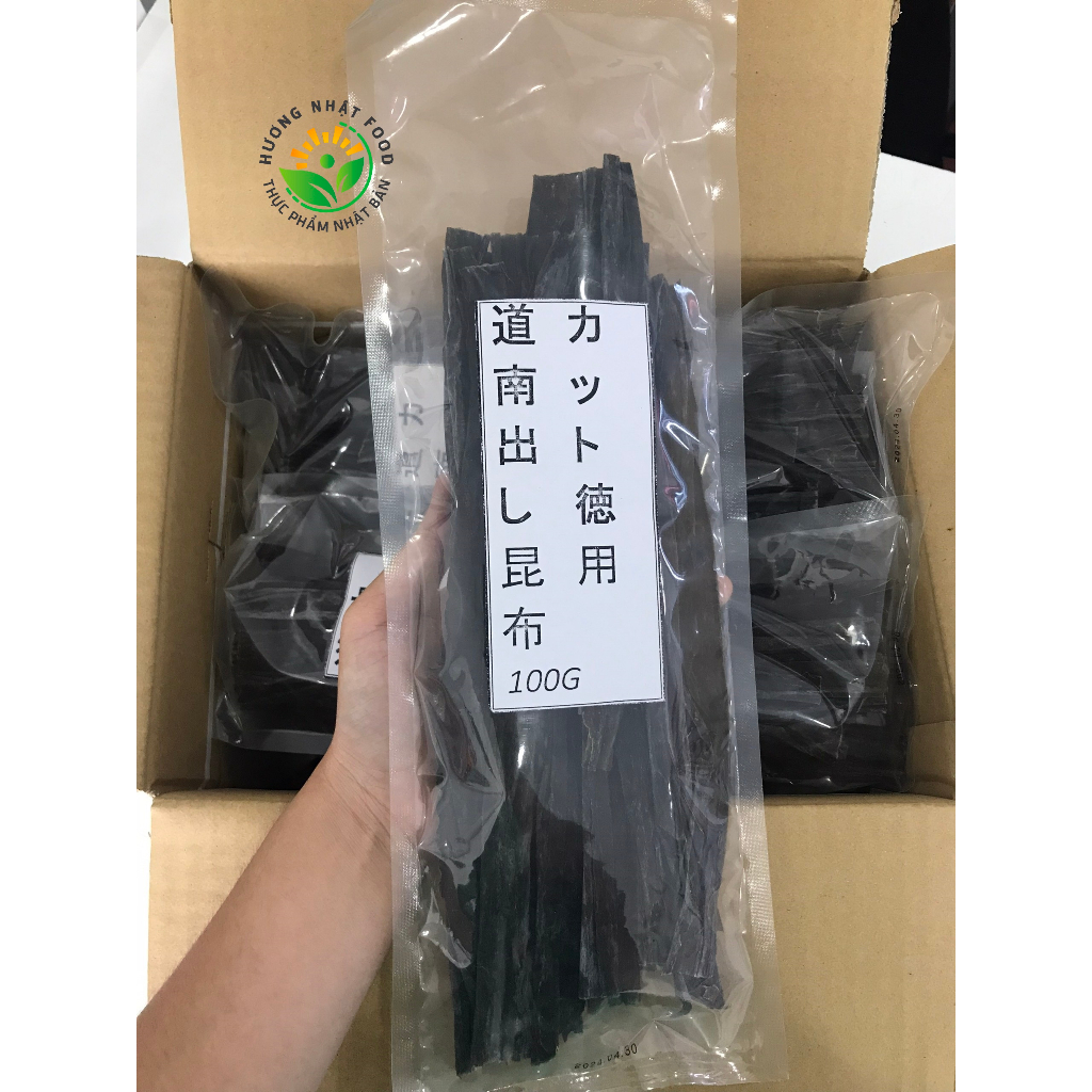 Rong Biển Tảo KOMBU Nhật Bản 100G - Dùng nấu dashi, súp, canh, mỳ udon, ramen...