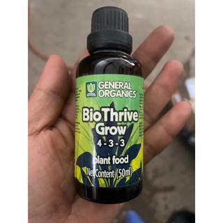 PHÂN BÓN HỮU CƠ GENERAL ORGANIC BioThrive Grow 4-3-3 lọ 50ml