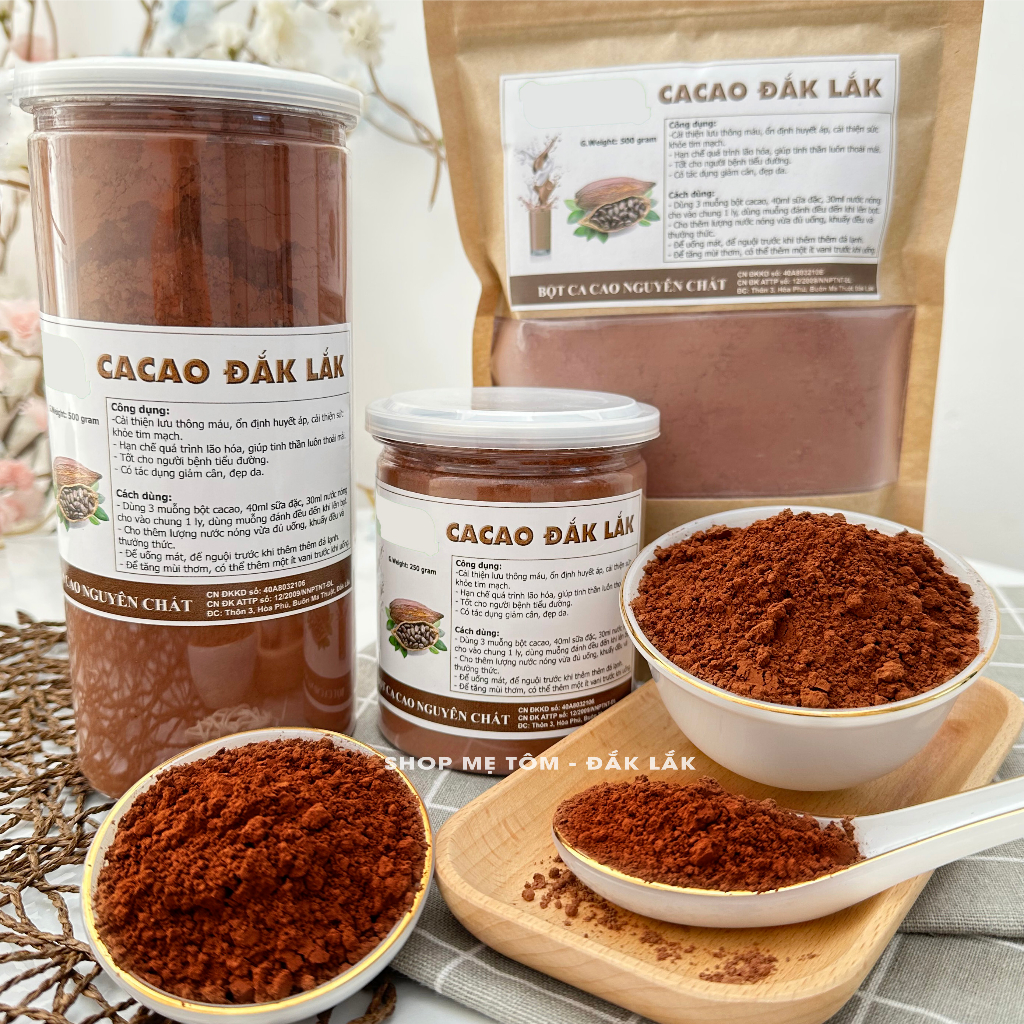 250GRAM BỘT CA CAO ĐĂKLĂK LON PET