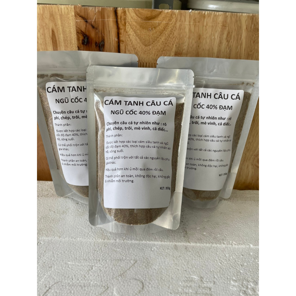 Cám tanh câu cá tự nhiên như rô phi, chép, mè vinh... cám ngũ cốc 40% đạm, cám ngũ cốc siêu tanh siêu đạm