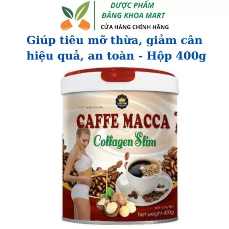 [BOT] Sữa bột Caffe Macca Collagen giúp ăn kiêng giảm cân, đẹp da, tăng cường nội tiết tố nữ - Lon 400gram