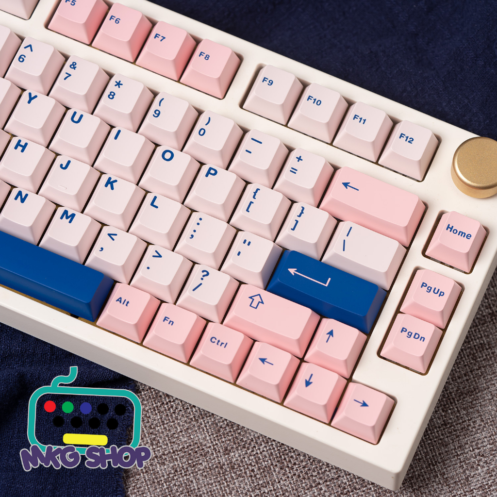 Keycap Hồng Tím nhạt Aifei CMK doubleshot, cherry profile 250 nút bàn phím cơ rẻ đẹp