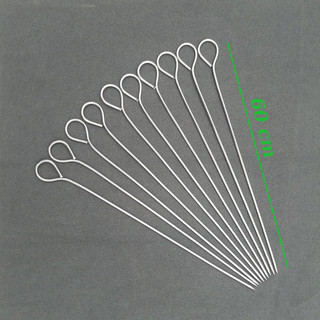Xiên nướng thịt 60cm dày 4mm bằng inox không gỉ