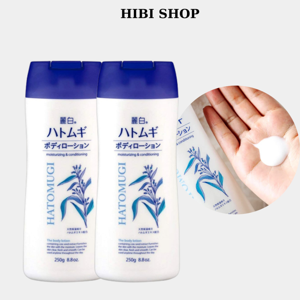 Sữa Dưỡng Thể Dưỡng Sáng Da Ban Đêm Hatomugi The Body Lotion Nhật Bản 250g