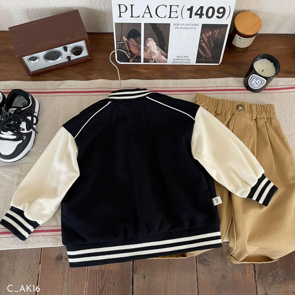 Áo khoác cho bé trai EMBES KIDS, áo khoác trẻ em 11kg đến 31kg