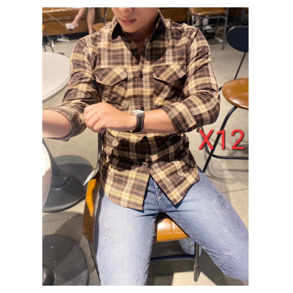 Áo Sơ Mi Nam Dài tay Kẻ Sọc Caro Phong Cách Unisex Sơ Mi Thời Trang BN FASHION Kiểu Dáng Hàn Quốc Thấm Hút Mồ Hôi.
