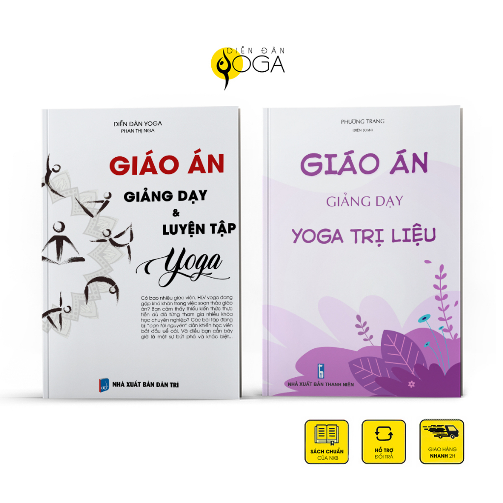 Combo sách: Giáo án giảng dạy và luyện tập yoga + Giáo án yoga trị liệu