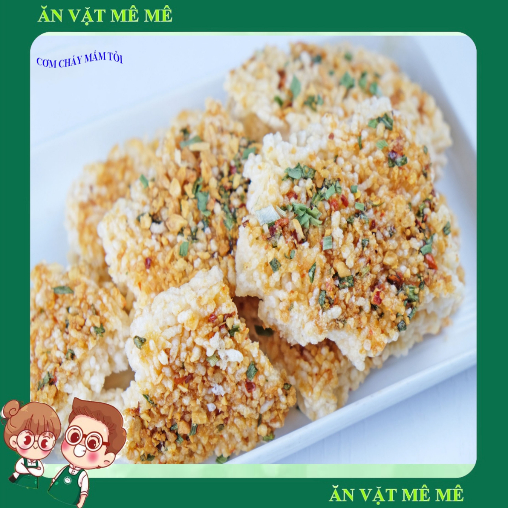 Cơm cháy mắm Tỏi | Cơm cháy túi zip 200g