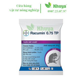 Diệt chuột thông minh Racumin 0.75 TP Bayer 20gr