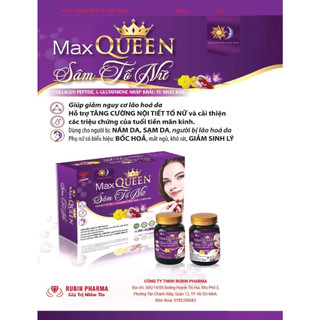  Viên uống trắng da Rubin Queen Sâm Tố Nữ  Hộp 2 lọ x 30 viên  