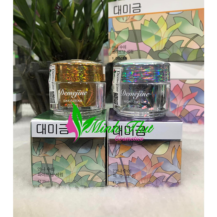 Kem Demejine Tri Mụn Dưỡng Trắng Ngày Đêm Chính Hãng