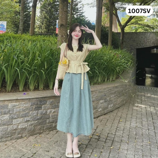 Set Áo Chân Váy Hot Hit 1007SV