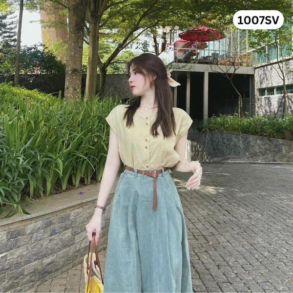 Set Áo Chân Váy Hot Hit 1007SV