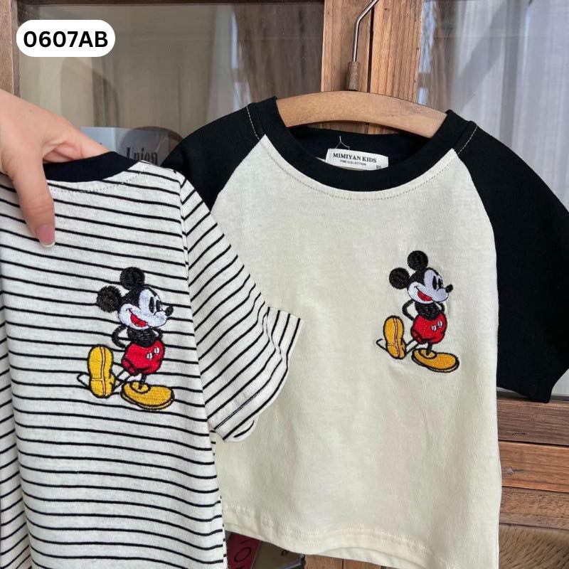 Áo Mickey Bé Chất Cotton Mềm Mịn 0607AB