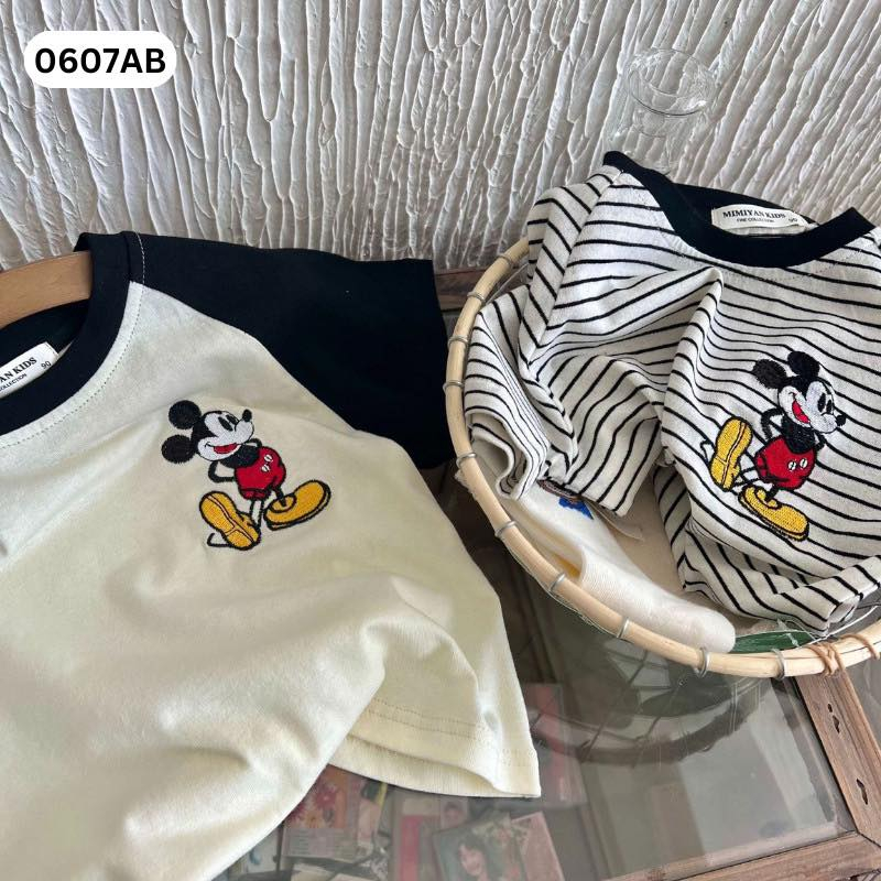 Áo Mickey Bé Chất Cotton Mềm Mịn 0607AB