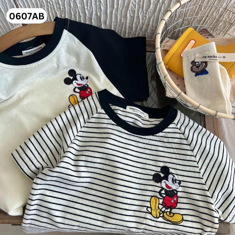 Áo Mickey Bé Chất Cotton Mềm Mịn 0607AB