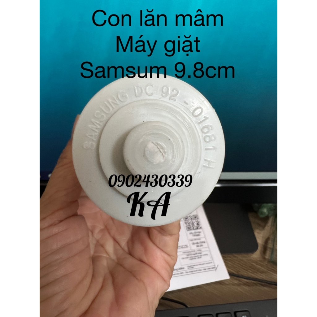 Con lăn mâm máy giặt Samsung cửa trên lồng đứng 8cm,9.8cm,12cm