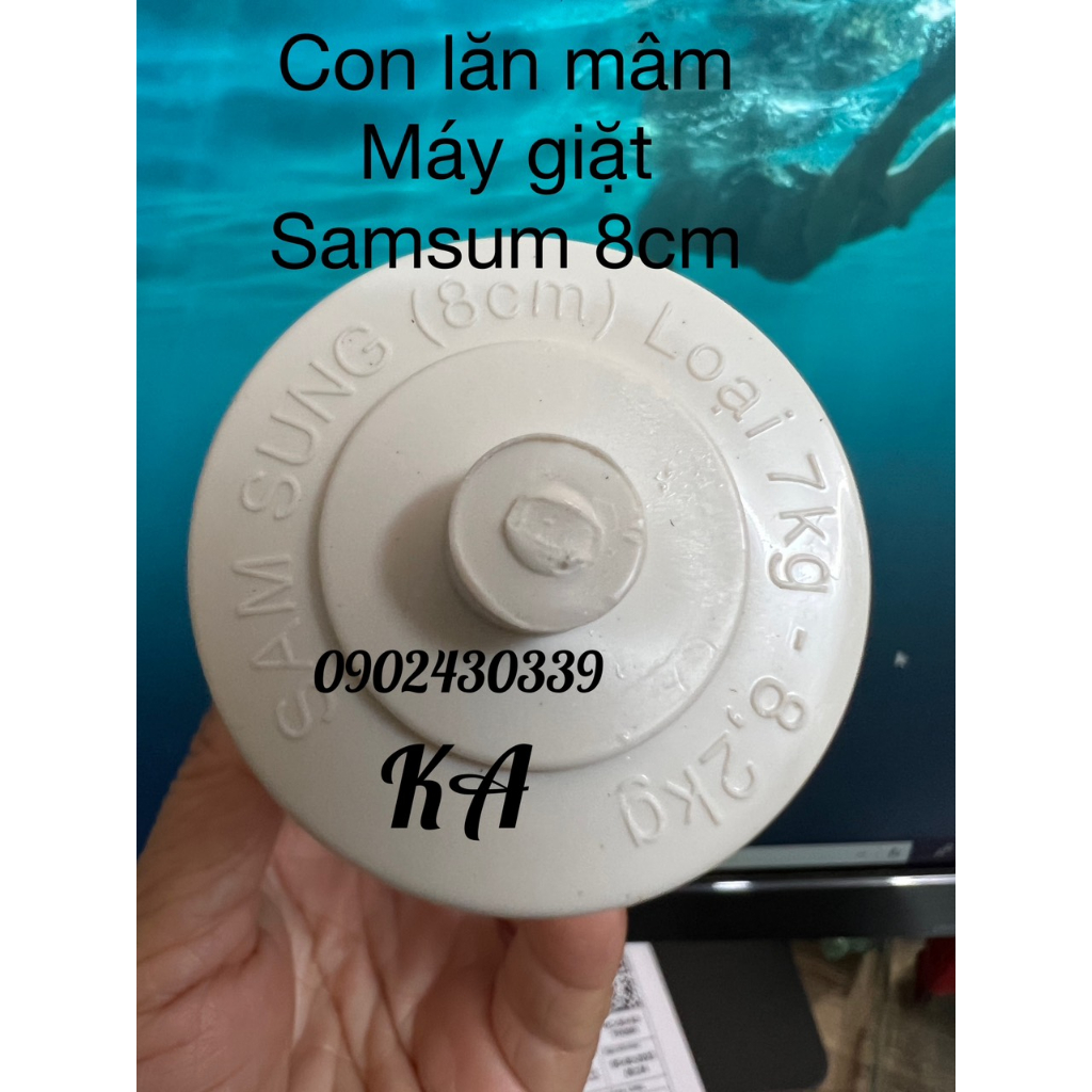 Con lăn mâm máy giặt Samsung cửa trên lồng đứng 8cm,9.8cm,12cm