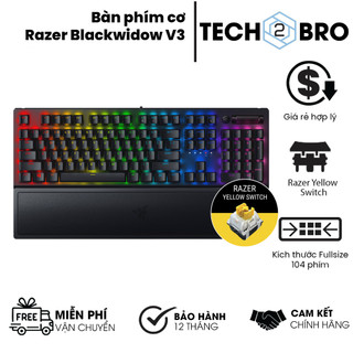  Bàn phím game Razer BlackWidow V3 Yellow switch - bảo hành 12 tháng 
