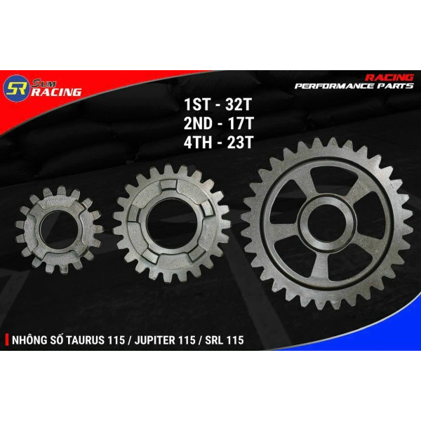 Bộ Nhông Số Đấu 1ST: 32T | 2ND: 17T | 4TH: 23T cho Sirius115 Fi Taurus115 Jupiter115