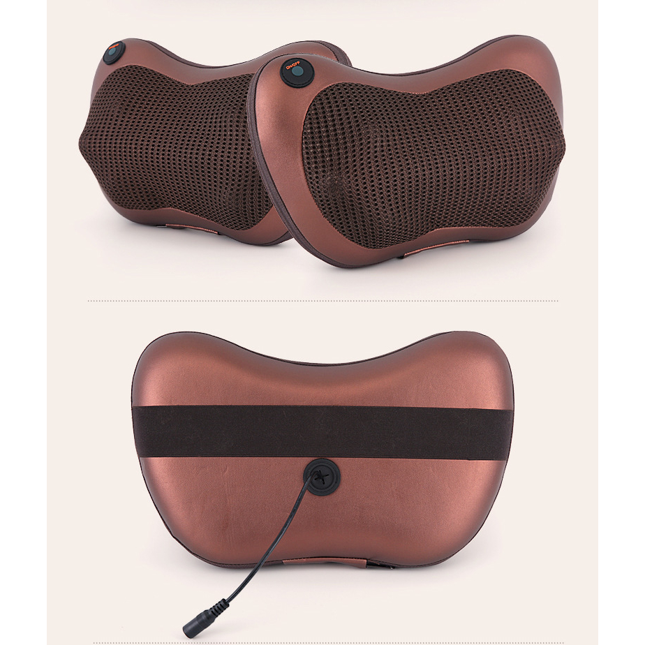 Gối Massage Cổ Vai Gáy Hồng Ngoại 8 Bi Cao Cấp , Máy Massage Vai Gáy Tại Nhà Giúp Thư Giãn Khí Huyết 2023