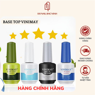 Bộ dung dịch base top , cứng móng, top lì, top cường lực vinimay chuẩn loại 1 - chai 15ml