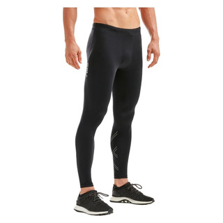Quần chạy bó cơ nam 2xu aspire compression tight màu đen