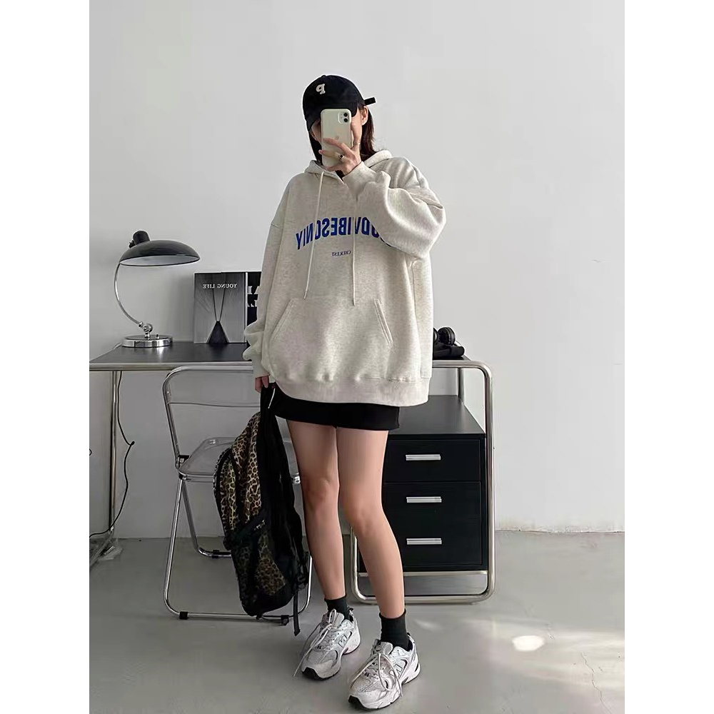 Áo hoodie nam nữ unisex phong cách hàn quốc deliz form rộng có mũ dài tay mặc cặp đôi tặng bạn trai bạn gái Bunny