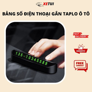 Bảng ghi số điện thoại, biền số điện thoại trên ô tô gắn taplo khi đỗ xe