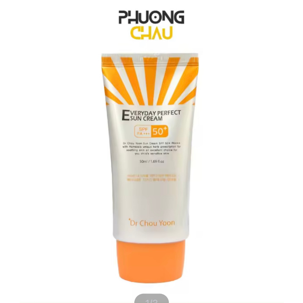 Kem chống nắng The Nature Book Hàn Quốc Everyday Perfect Suncreem SPF50+PA+++ Dr Chou Yoon 50ml
