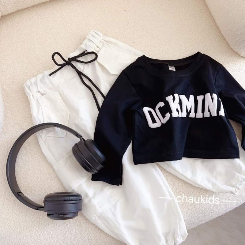 Set bộ áo quân cho bé gái.set áo +quần hộp cho bé gái 10 đến 28ki.set hip hop