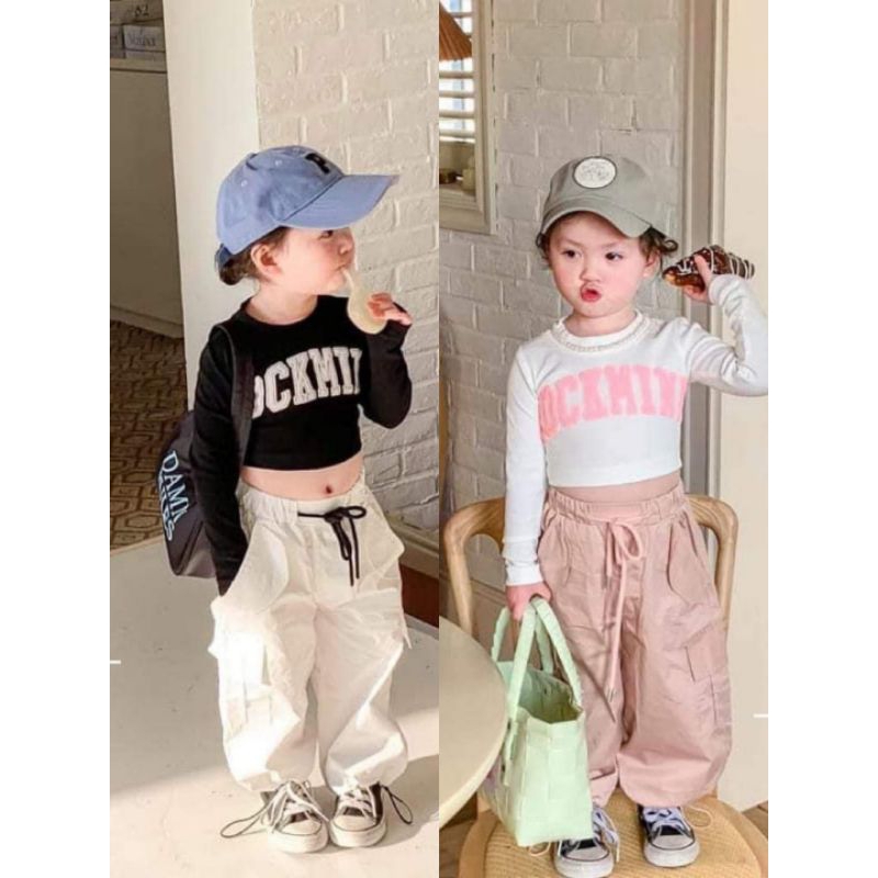 Set bộ áo quân cho bé gái.set áo +quần hộp cho bé gái 10 đến 28ki.set hip hop