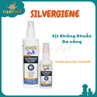Silvergiene chai xịt nano bạc đa năng cho chó mèo chai 60ml - tiddy pet shop