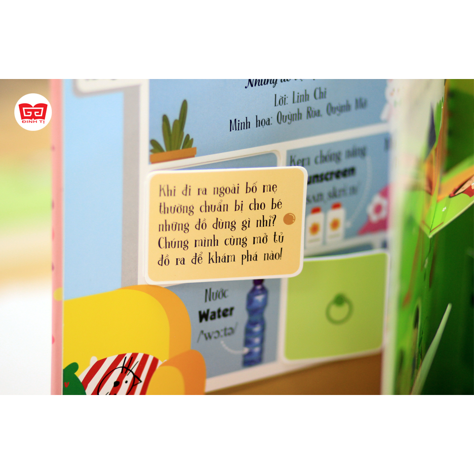 Sách - Lift-The-Flap- Lật mở khám phá - Stuff and toys - Những đồ vật quanh em - Đinh Tị Books