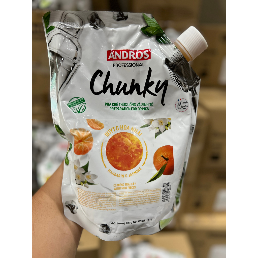 Mứt Trái Cây Pha Chế Chunky Quýt & Hoa Nhài Bịch 1kg