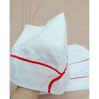 Mũ Cano học sinh/ Mũ Cano đội viên/Măng non vải kaki trắng