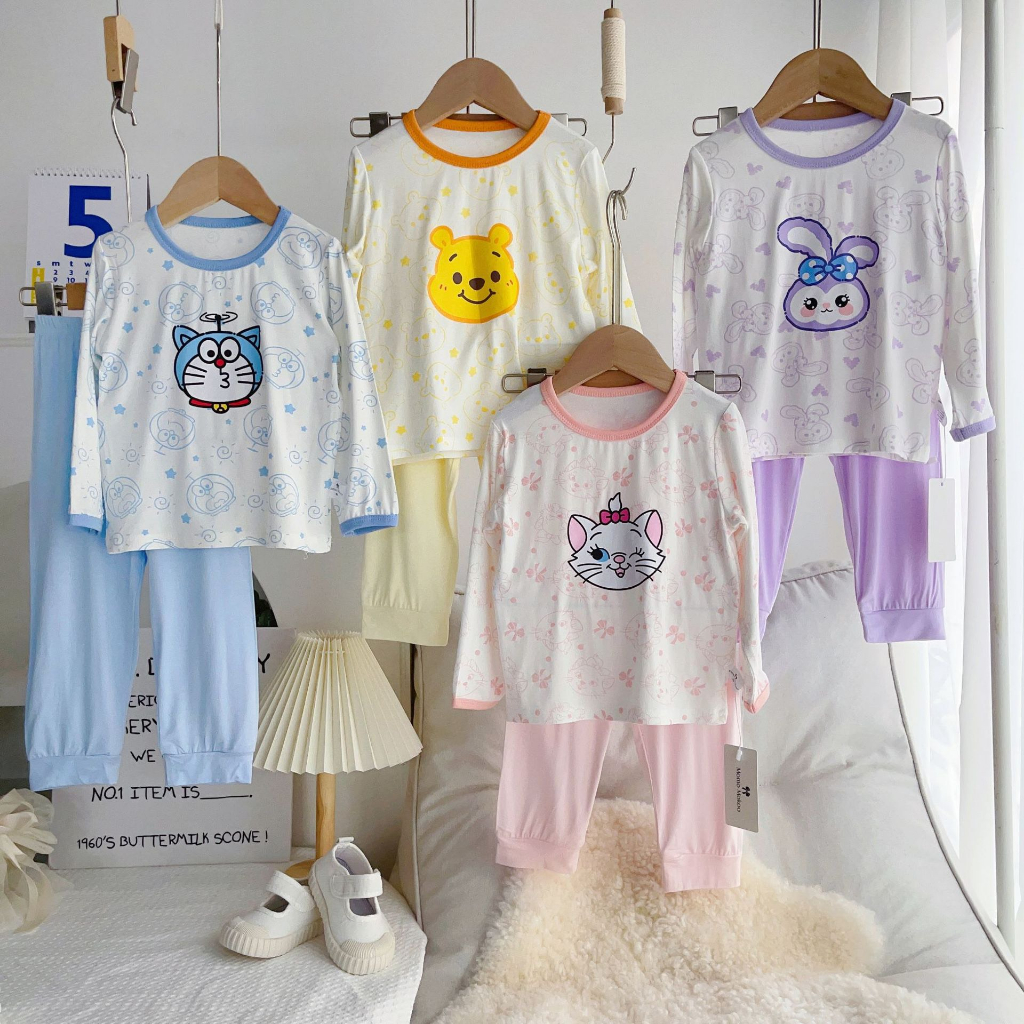 Bộ Thun Hoạt Hình Dài Tay MD1769 Cho Bé Trai, Bé Gái - Jumping Beans Official Store
