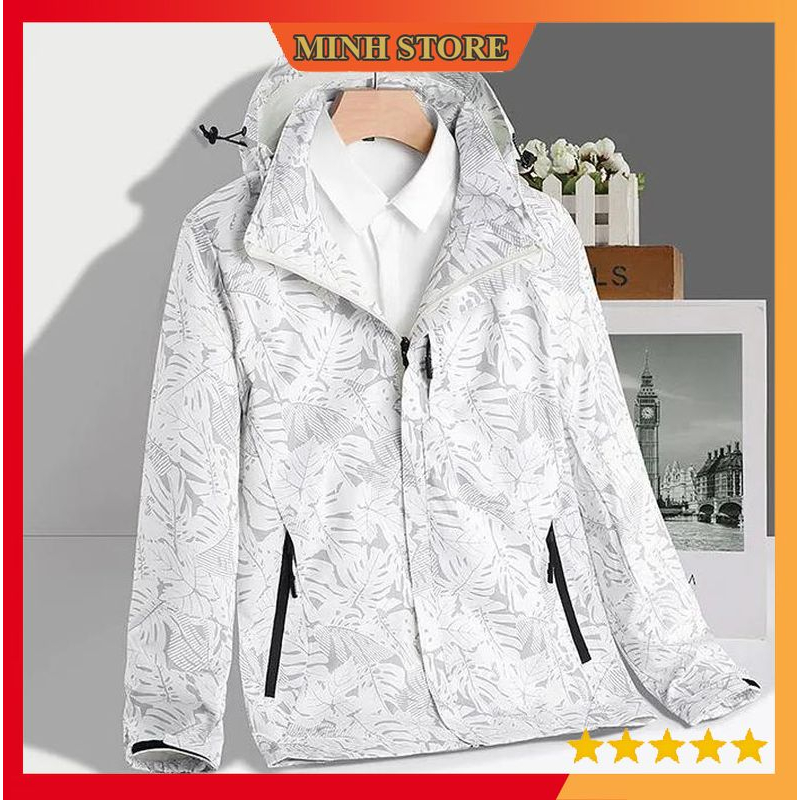 Áo khoác gió nam dài tay cá tính, áo gió lót lưới nam họa tiết chất liệu cao cấp phong cách trẻ trung AG04 - MINHSTORE
