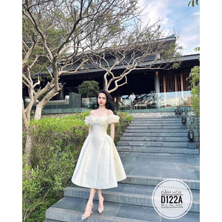 Bigsize đầm hoa phối d122a