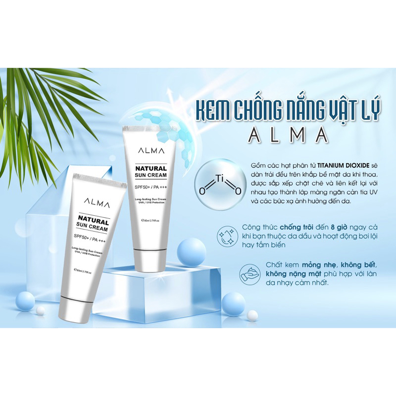 KEM CHỐNG NẮNG ALMA 80ML