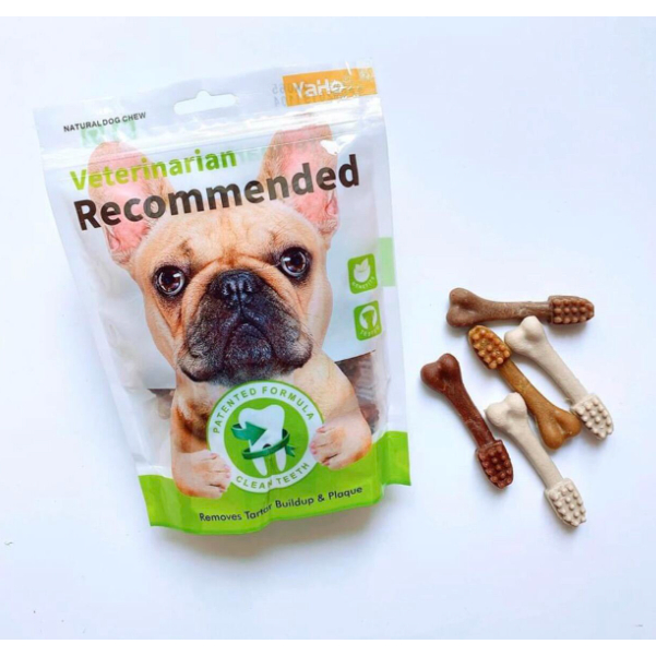 Xương Gặm Ăn Vặt Dinh Dưỡng Sạch răng YAHO MY DOG Cho chó 90g