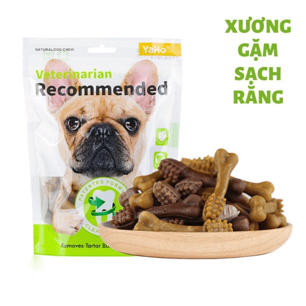 Xương Gặm Ăn Vặt Dinh Dưỡng Sạch răng YAHO MY DOG Cho chó 90g